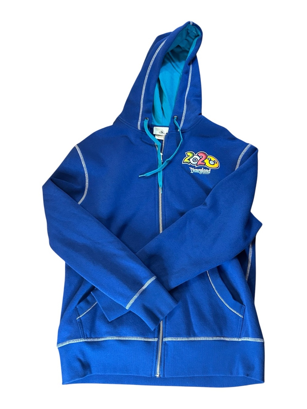 Disney 2020 Blue Adult Zip-Up Hoodie